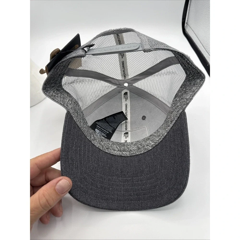 The NORTH FACE Fine Alpine‎ Equipment Gray Mudder Trucker Cap Hat Snap Back